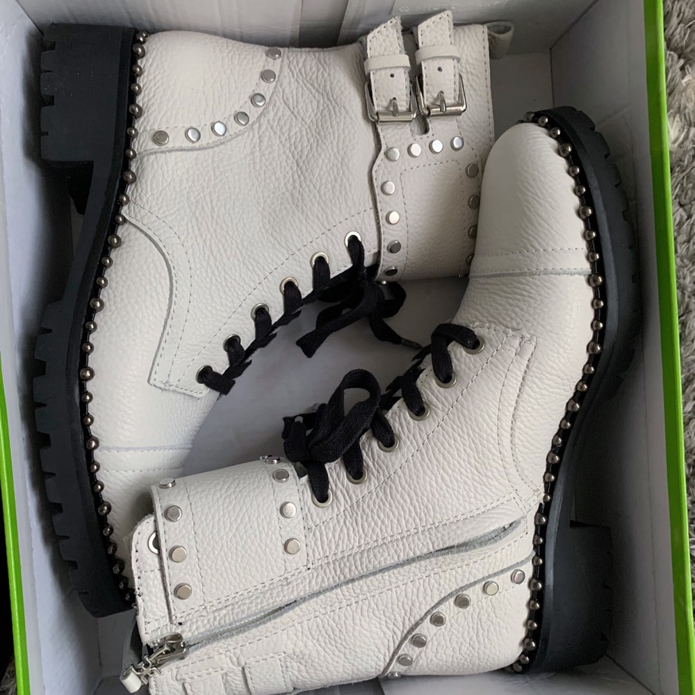 Sam Edelman: Jennifer Combat Boots (white) 🤍👢